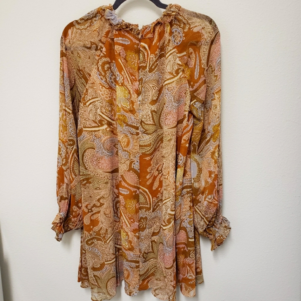 HOUSE OF HARLOW 1960 A-Line Chiffon Bobo Trapeze Swing Mini Dress—NWT—XS - Picture 2 of 16